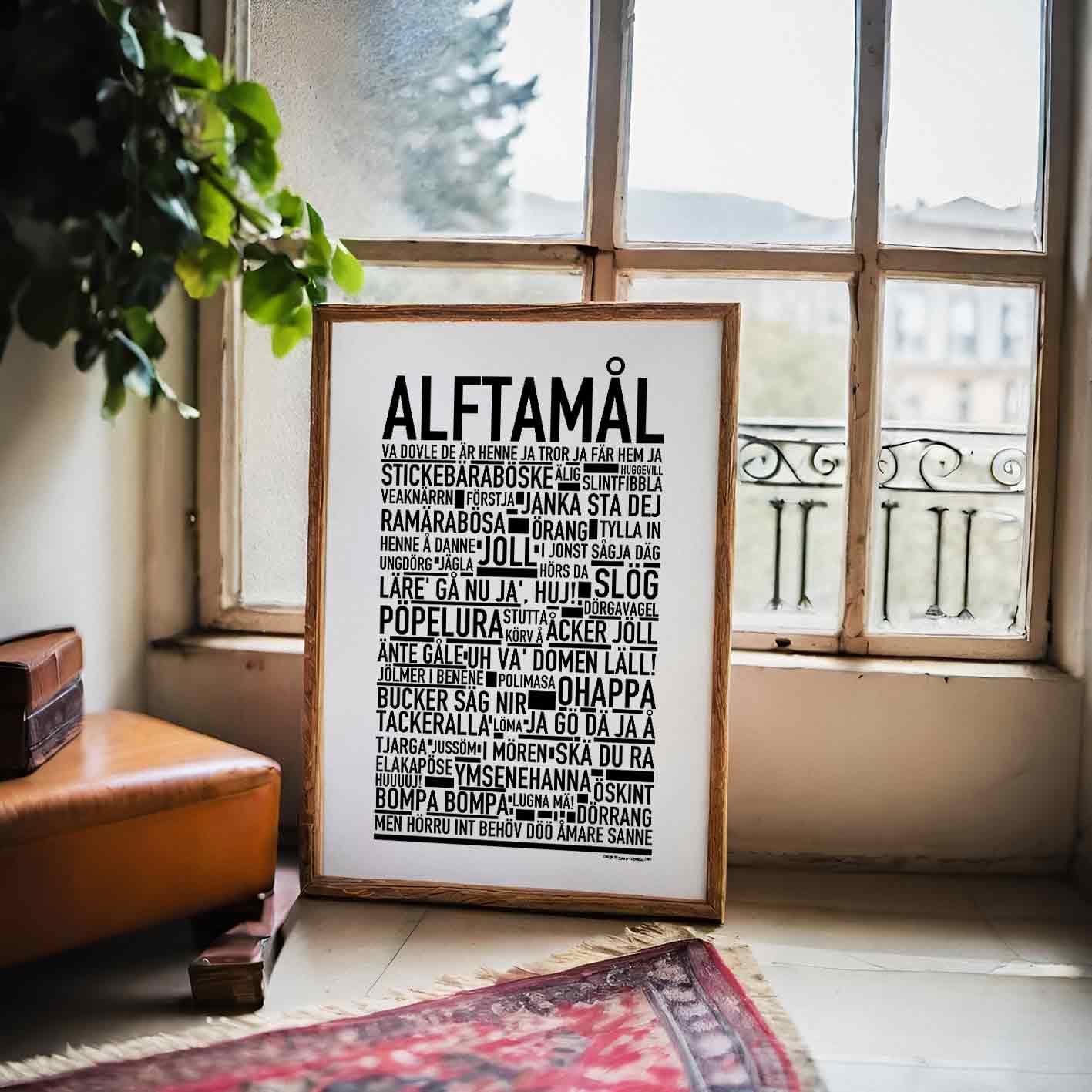 Alftamål Dialekt Text Poster