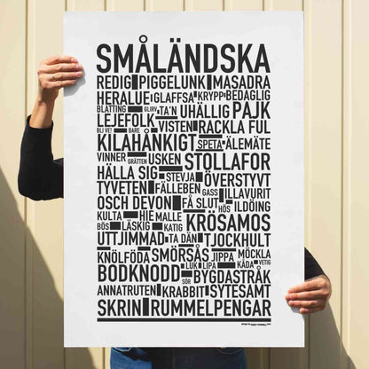 Småländska Dialekt Text Poster