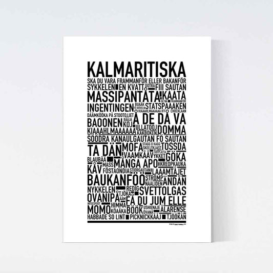 Kalmaritiska Dialekt Text Poster