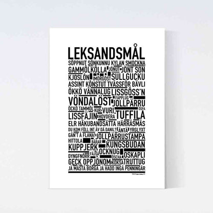 Leksandsmål Dialekt Text Poster