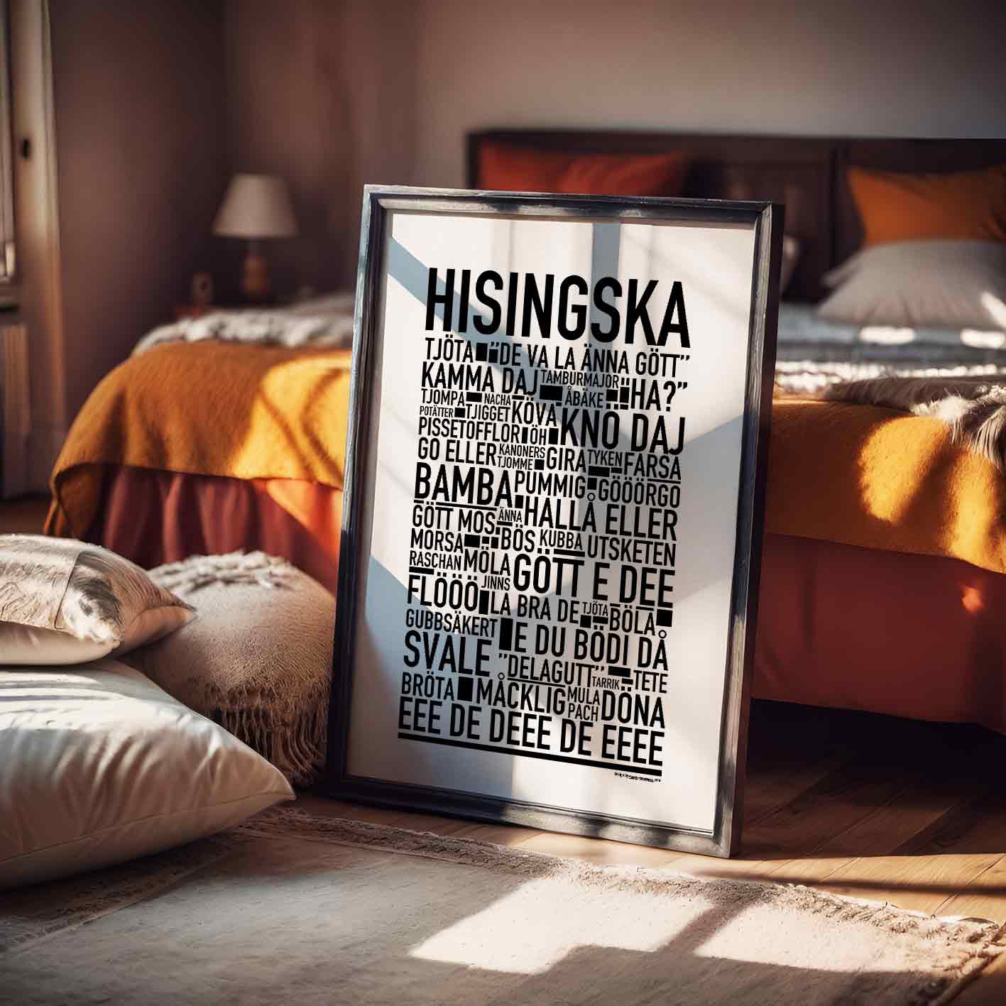 Hisingska Dialekt Text Poster