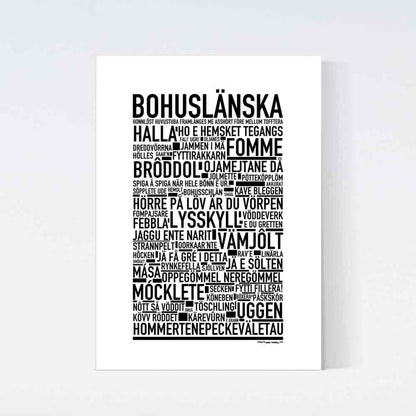 Bohuslänska Dialekt Text Poster