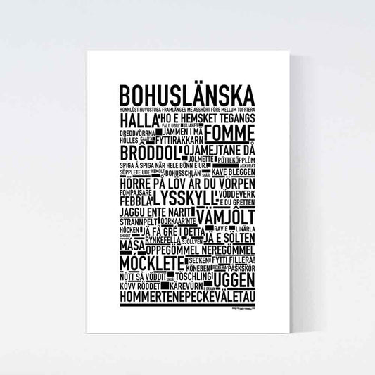 Bohuslänska Dialekt Text Poster