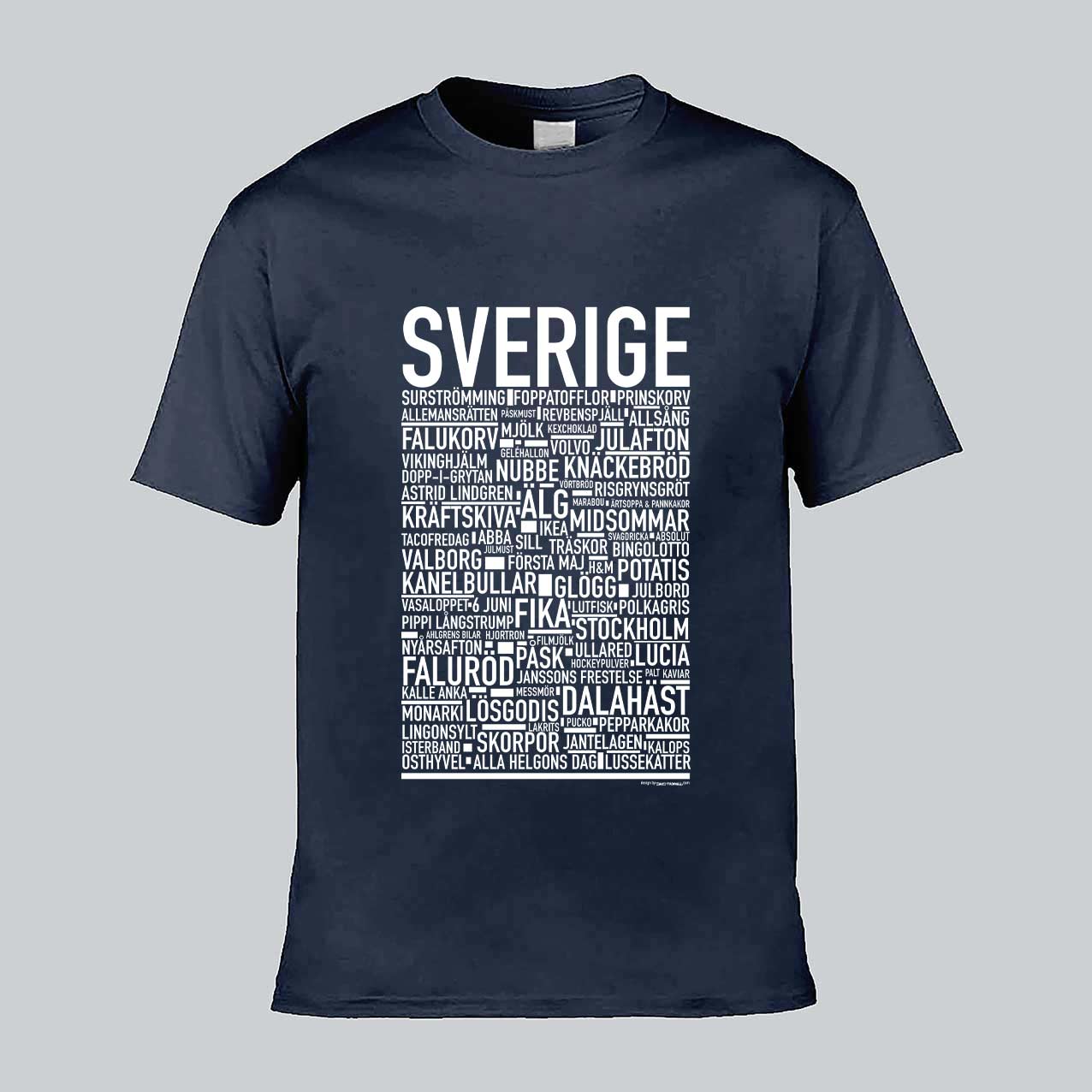 Sverige Klassiker Text T-Shirt