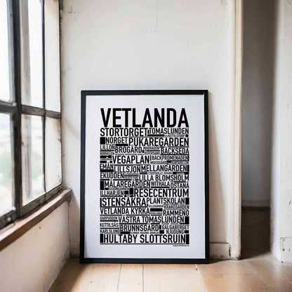 Vetlanda Text Poster