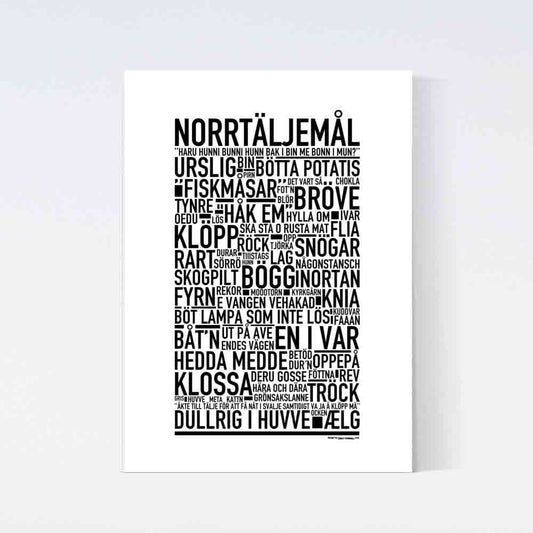 Norrtäljemål Dialekt Text Poster