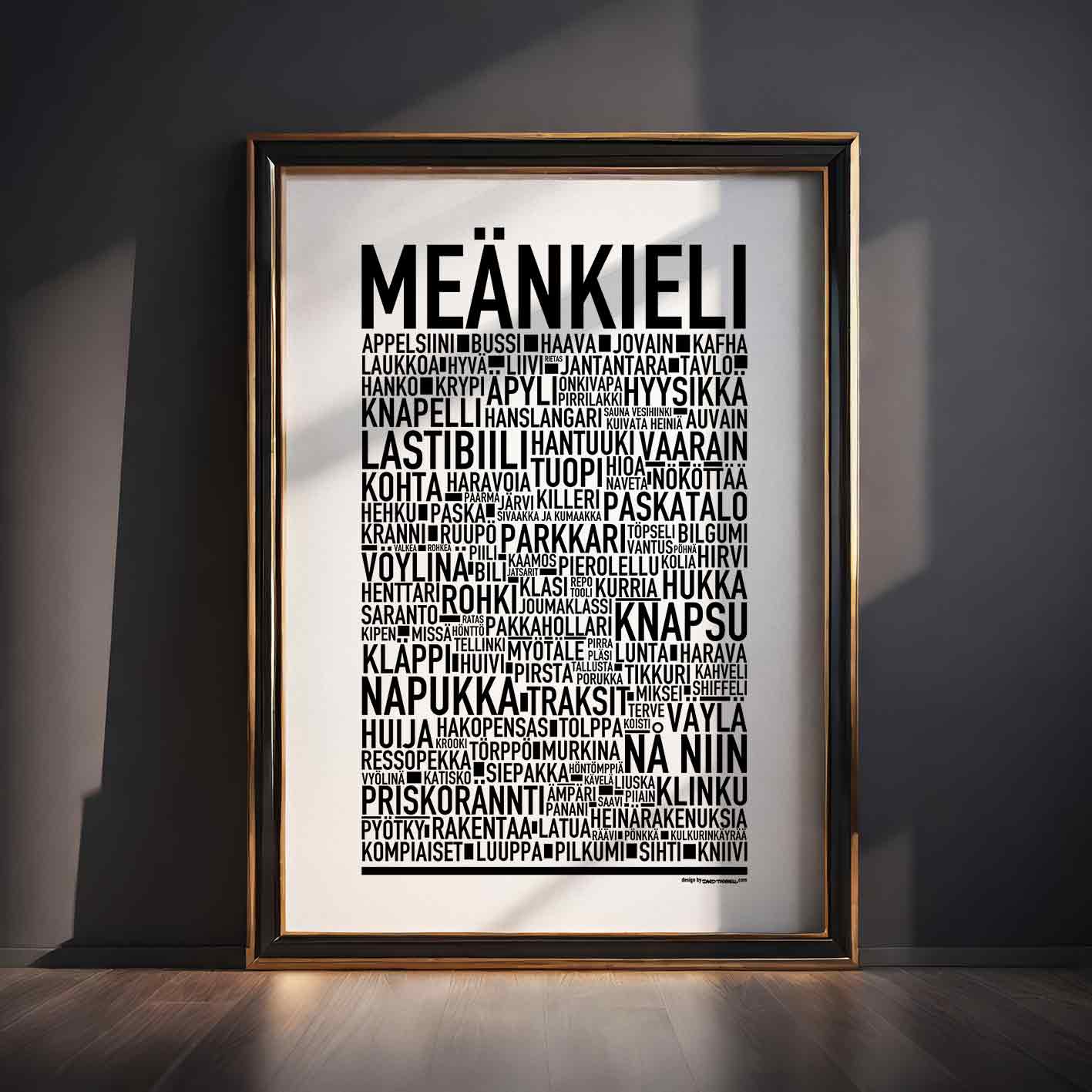 Meänkieli Dialekt Text Poster