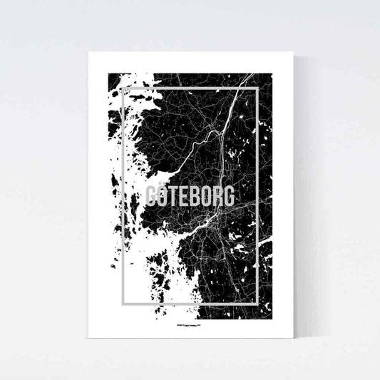 Göteborg Shadow Map Poster