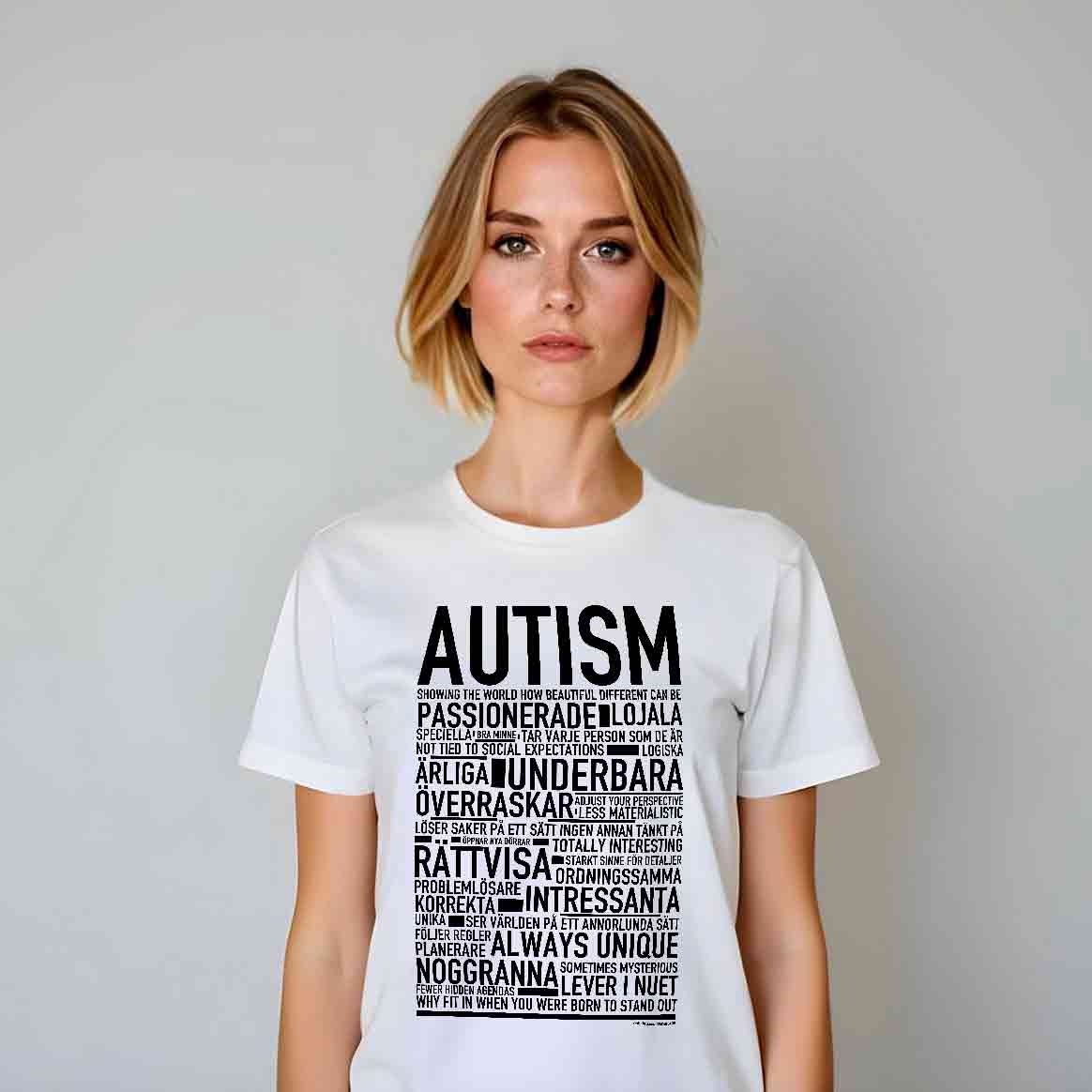 Autism Text T-shirt