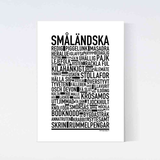 Småländska Dialekt Text Poster