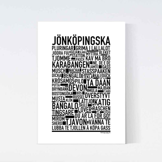 Jönköpinska Dialekt Text Poster