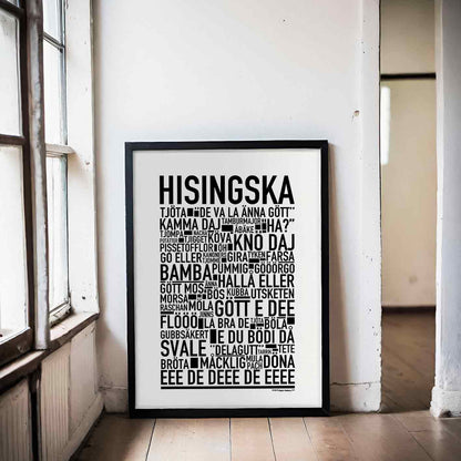 Hisingska Dialekt Text Poster