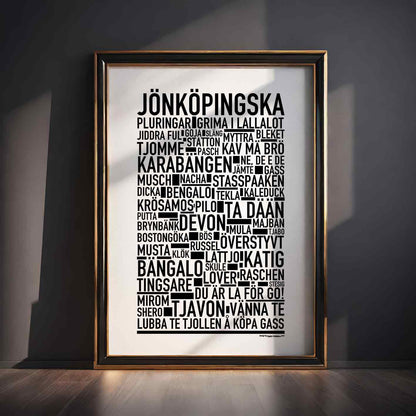 Jönköpinska Dialekt Text Poster