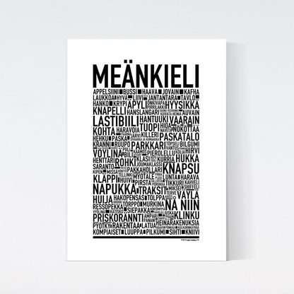 Meänkieli Dialekt Text Poster