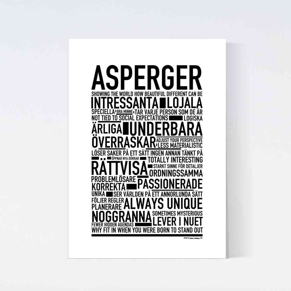 Asperger Text Poster