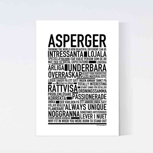 Asperger Text Poster