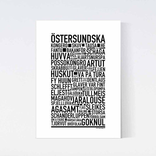 Östersundska Dialekt Text Poster