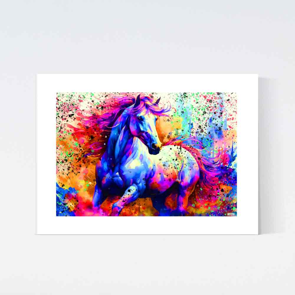 Dreamy Horse Colorful Poster