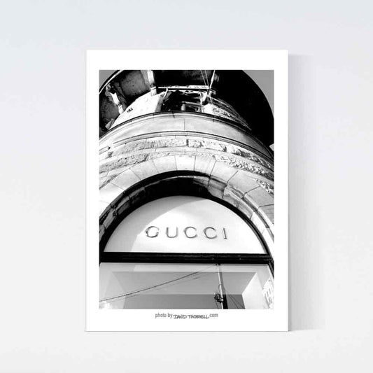 Gucci Facade Stockholm Poster