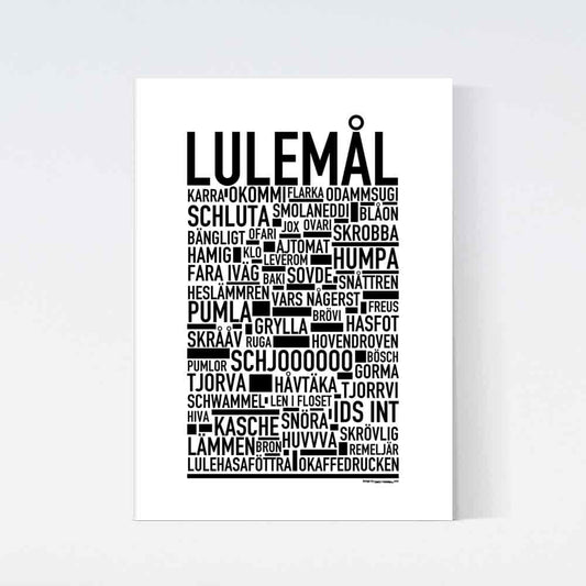 Lulemål Dialekt Text Poster