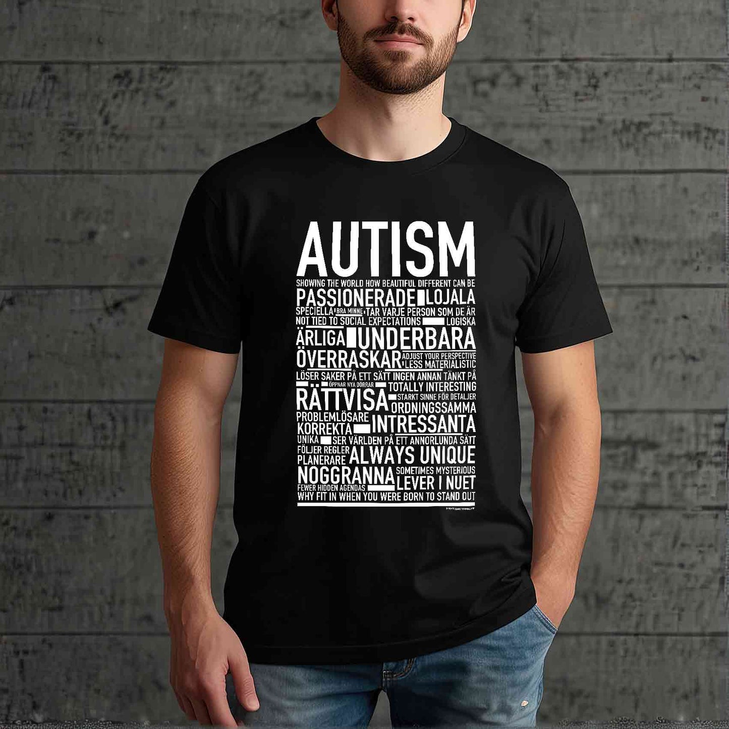 Autism Text T-shirt