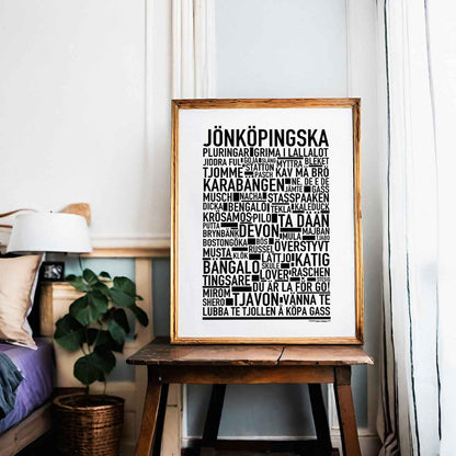 Jönköpinska Dialekt Text Poster