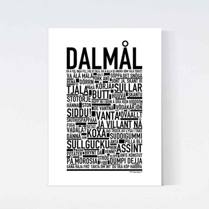 Dalmål Dialekt Text Poster