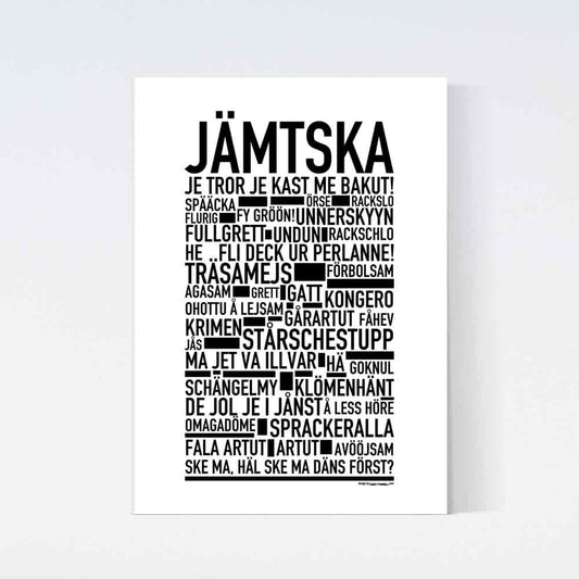 Jämtska Dialekt Text Poster