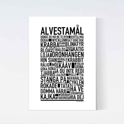 Alvestamål Dialekt Text Poster