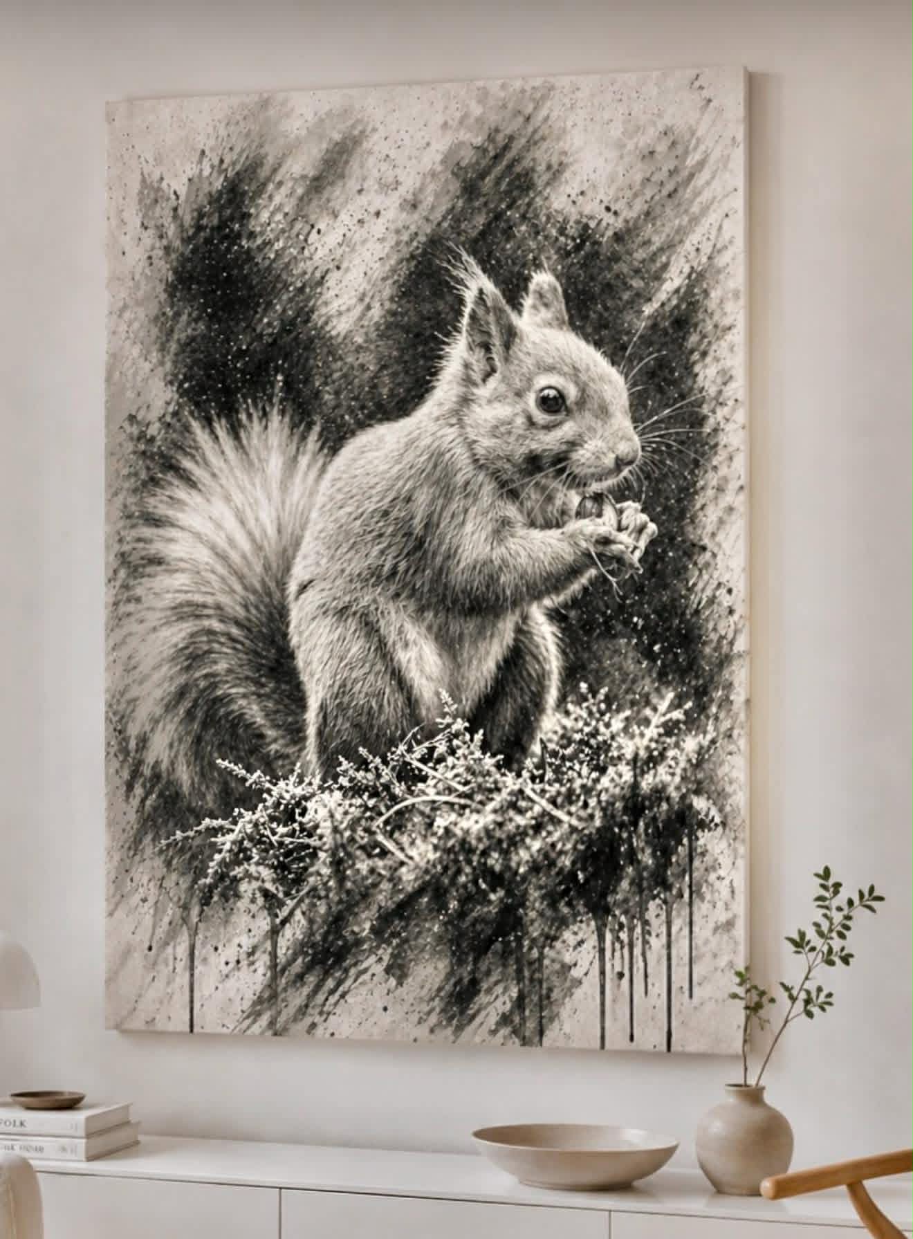 Ekorre Canvastavla 80x120cm