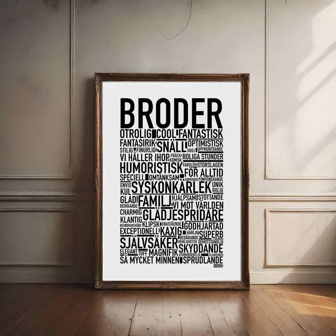 Broder 2024 Text Poster