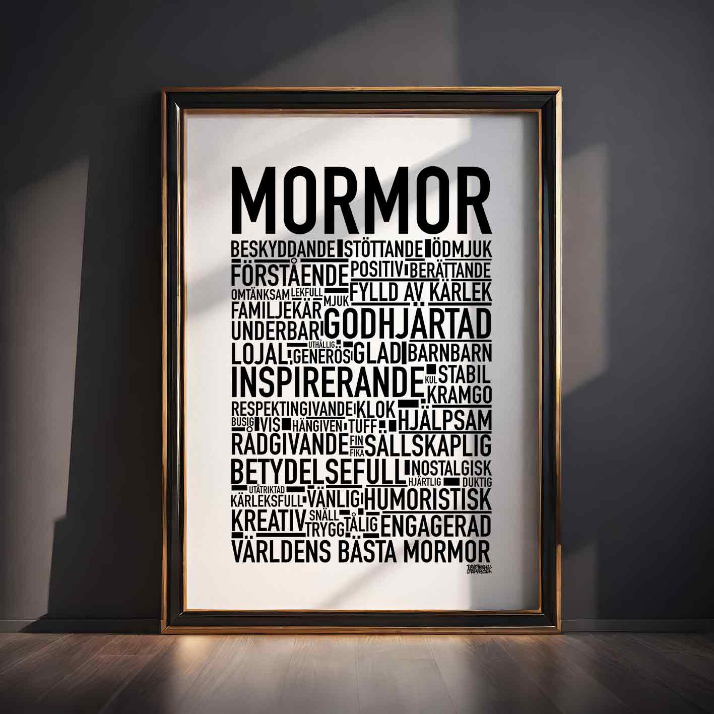 Mormor 2024 Text Poster