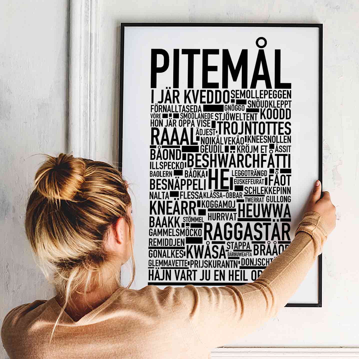 Pitemål Dialekt Text Poster