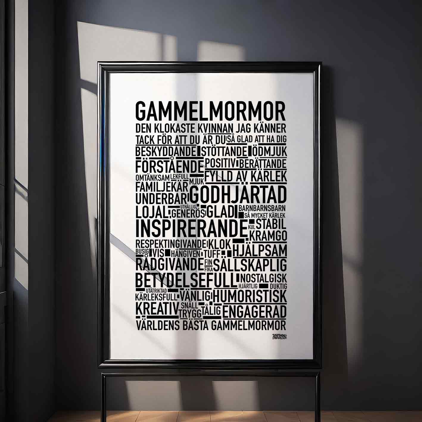 Gammelmormor 2024 Text Poster