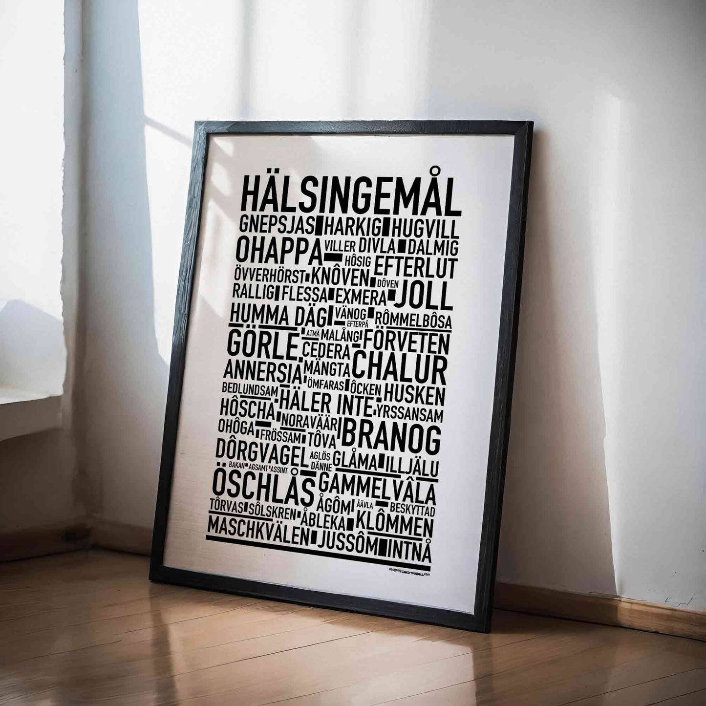 Hälsingemål Dialekt Text Poster