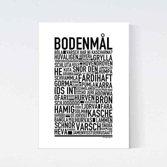 Bodenmål Dialekt Text Poster