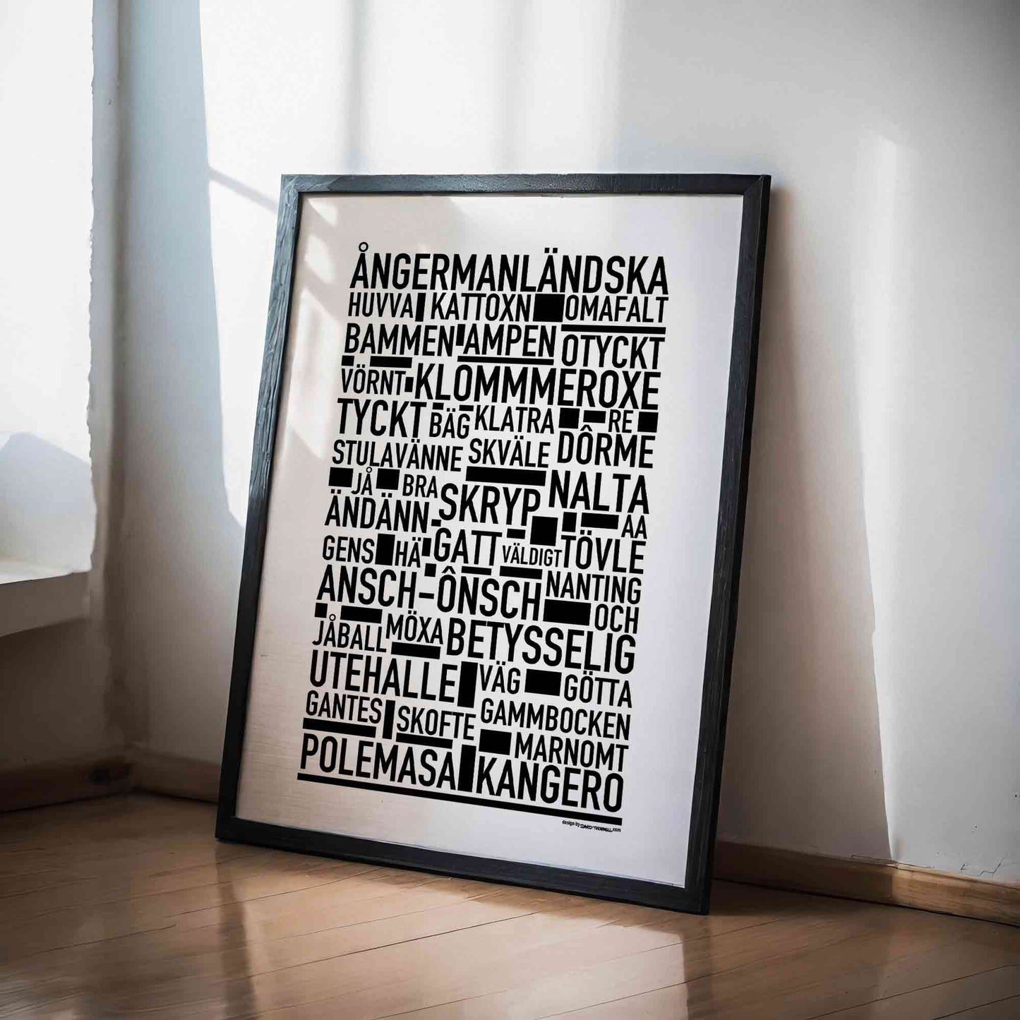 Ångermanländska Dialekt Text Poster