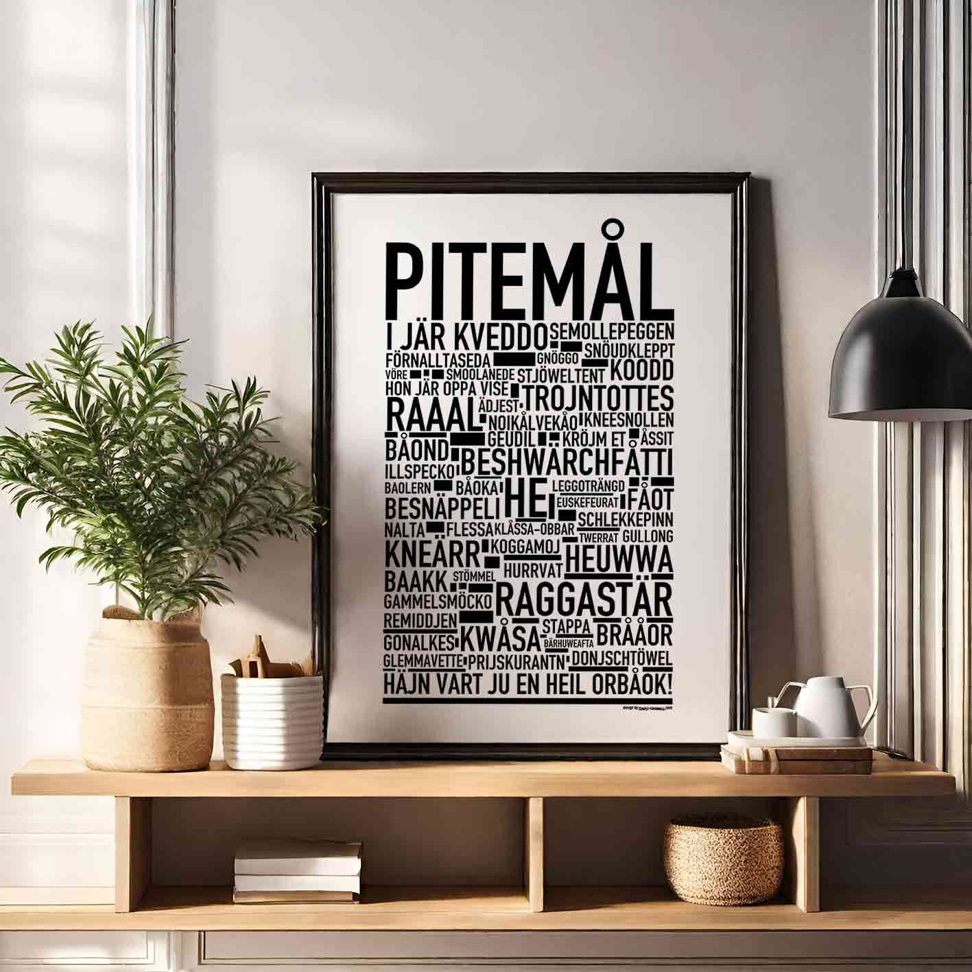 Pitemål Dialekt Text Poster