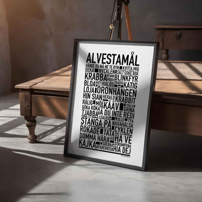 Alvestamål Dialekt Text Poster