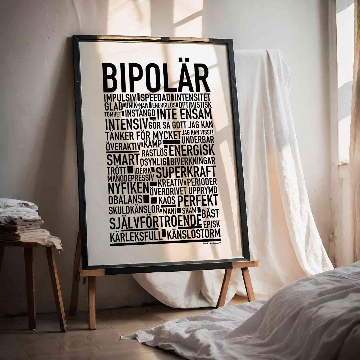 Bipolär Text Poster