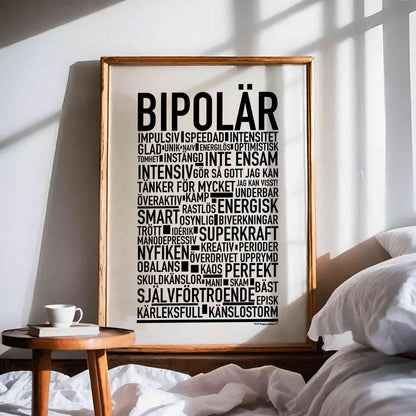 Bipolär Text Poster