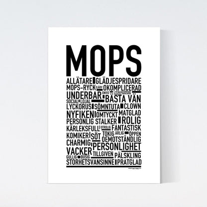 Mops Text Poster