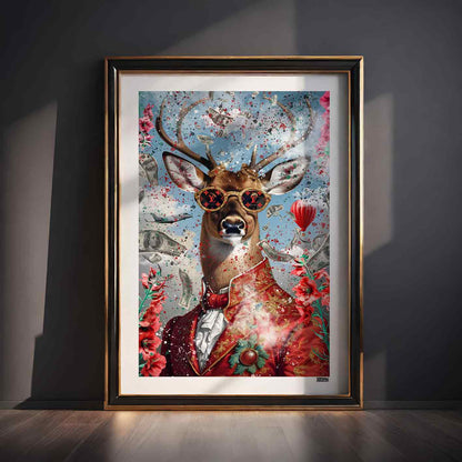 Kingly Deer Poster