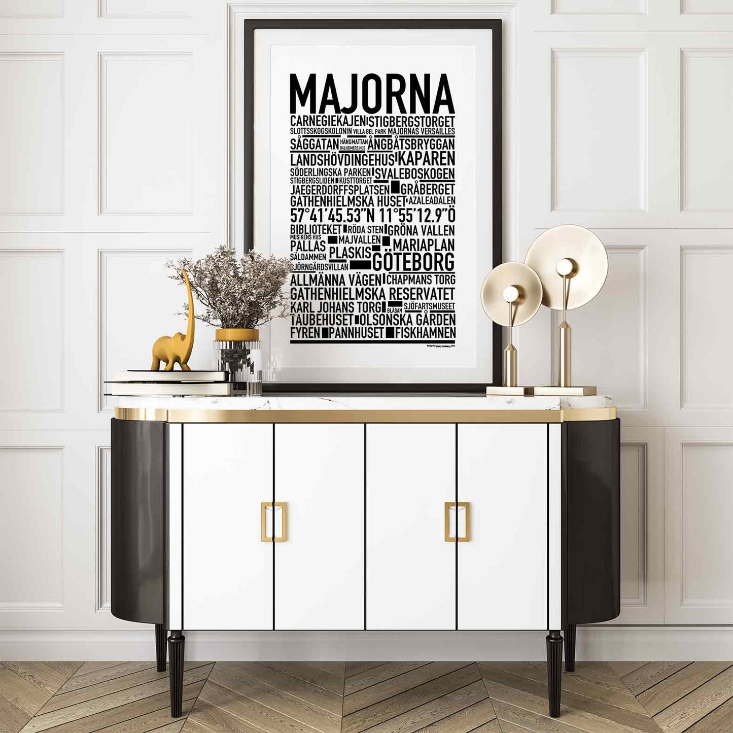 Majorna Text Poster