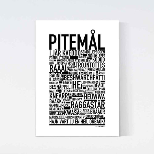 Pitemål Dialekt Text Poster