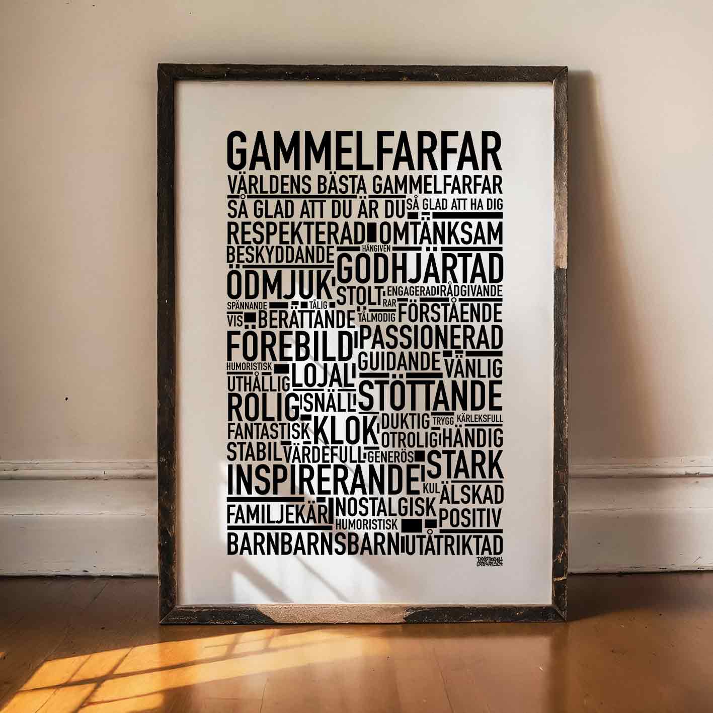 Gammelfarfar 2024 Text Poster