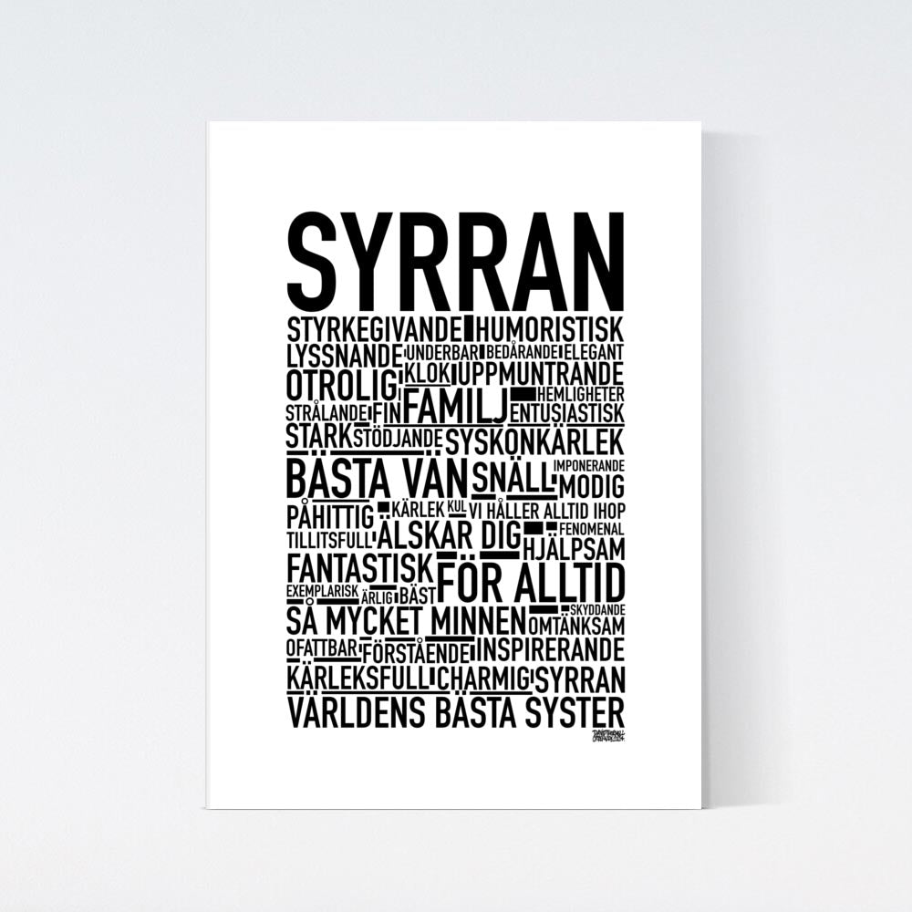 Syrran 2024 Text Poster