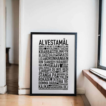 Alvestamål Dialekt Text Poster