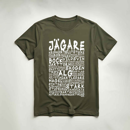 Jägare Graffiti Text T-shirt