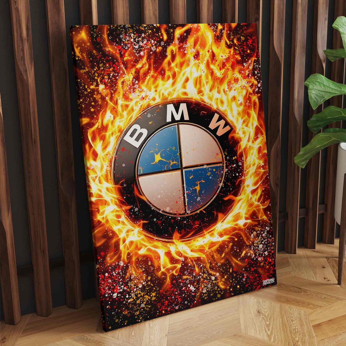 BMW Fire Canvas